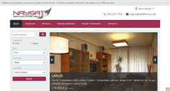 Desktop Screenshot of naysainmobiliaria.com